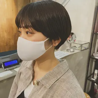 ミディアム 白髪ぼかし/ショート /ミニボブだいじのヘアスタイル