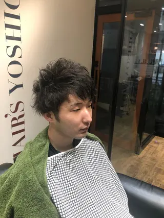 ショート メンズ メンズパーマ 堤　生智のヘアスタイル