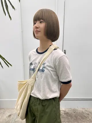 ショート カラー メンズカットパーマ/ ブリーチ高柳将太のヘアスタイル