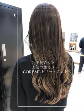 ロング カラー 縮毛矯正/髪質改善/ 艶髪ササキナツミのヘアスタイル