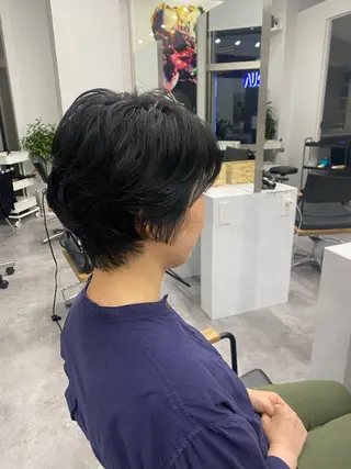 ショート カラー パーマ ヘアアレンジ レイヤー/メンズ🥑 マエダアズミ🥑のヘアスタイル