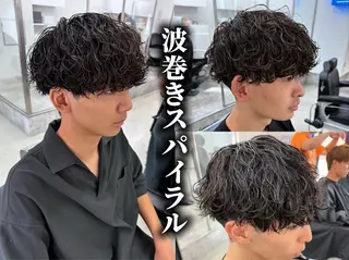 ショート パーマ メンズ 亀井隆汰/メンズ専門 パーマ/フェード可のヘアスタイル