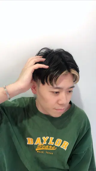 ミディアム カラー パーマ ヘアアレンジ メンズ メンズ特化美容師 aiの眉毛・アイブロウイメージ