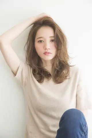セミロング カラー パーマ ヘアアレンジ トップスタイリスト ✨KIRIKA中野✨のヘアスタイル