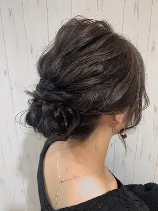 セミロング ヘアアレンジ 工藤 萌香のヘアスタイル