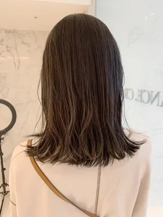 セミロング カラー 🫧ツヤ髪個室美容室 安食茉莉🫧のヘアスタイル