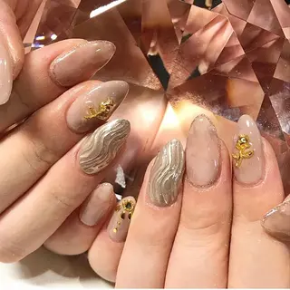 ネイル 渋谷／チップ長さ出し 👑アプレgel-xのネイルデザイン