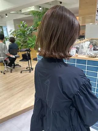 ミディアム カラー 水田 成美のヘアスタイル