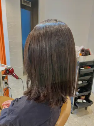 ミディアム うしだ かおるのヘアスタイル