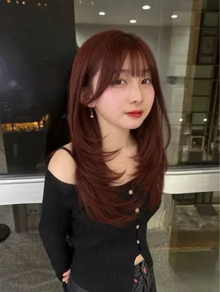 セミロング 上谷 圭輝のヘアスタイル