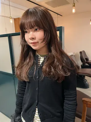 ロング カラー 暖色/パーマ 🌼クニトウメイのヘアスタイル