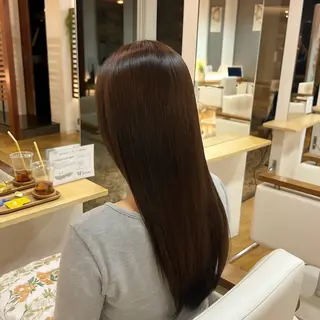 ロング カラー 🌸中谷 梨那/透明 感カラー×艶髪🫧のヘアスタイル