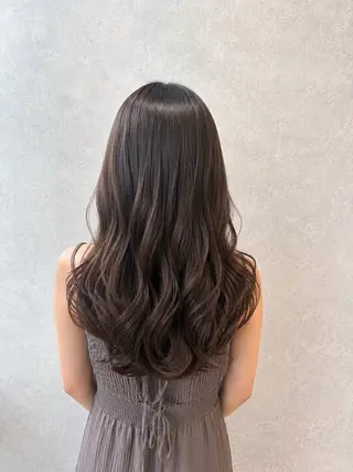 ロング カラー 髪質改善縮毛矯正/ 透明感カラー 石崎のヘアスタイル
