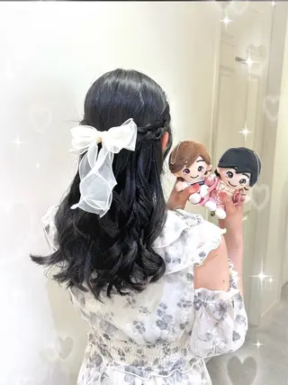 ヘアアレンジ 💖韓国カラー エクステmikotoのヘアスタイル