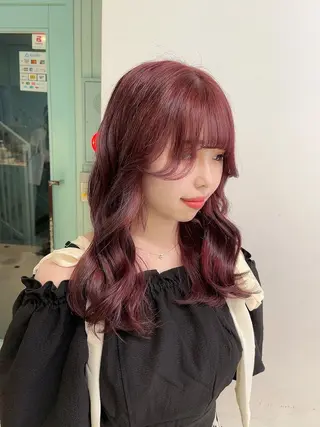 セミロング カラー ヘアアレンジ 愛されカラー🩷 はるなのヘアスタイル