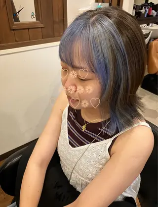 セミロング 馬場 麻奈美のヘアスタイル