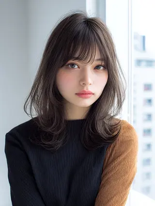 ロング パーマ 透明感×艶カラー ✨️美髪縮毛🍒リオのヘアスタイル