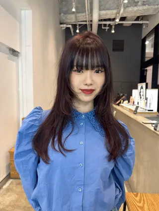 セミロング 小佐田 航平のヘアスタイル
