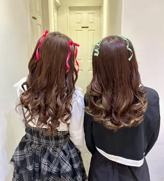ヘアアレンジ 💖韓国カラー エクステmikotoのヘアスタイル