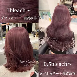 ロング カラー 抜け感レイヤー︴ ニュアンスカラーのヘアスタイル