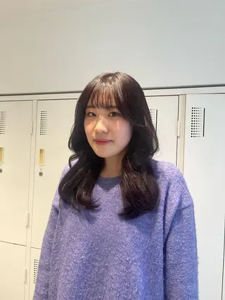 ミディアム カラー 梅田酸性縮毛矯正/ 韓国ヘア/ユナ🩰のヘアスタイル