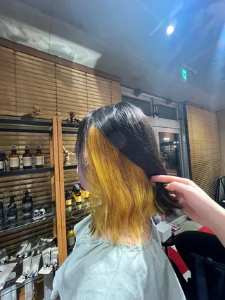 ミディアム カラー ヘアアレンジ 渡部 彩花のヘアスタイル