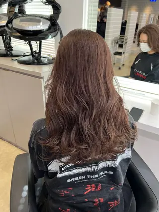 ロング カラー パーマ ヘアアレンジ メンズ キッズ 上品＆韓国風 🥀海心🥀のヘアスタイル