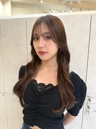 ロング 園田奈津 ボブ・レイヤーカットのヘアスタイル