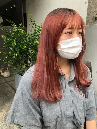ミディアム カラー stylist 杉浦駿生のヘアスタイル