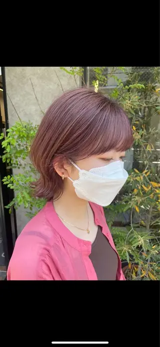 ショート カラー ヘアアレンジ みやび/ワンカラー /トリートメントのヘアスタイル