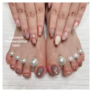 ミディアム ネイル 🐾enen style 🐾のネイルデザイン