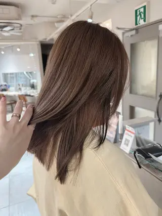 ミディアム カラー レイヤーカット✂️ 横浜No1♡下鳥翔子のヘアスタイル