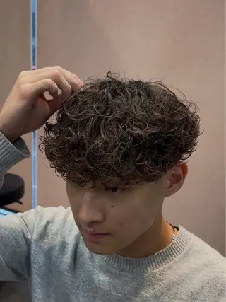 パーマ メンズ 野中 慈穏のヘアスタイル