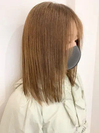 セミロング カラー i'll 未空のヘアスタイル