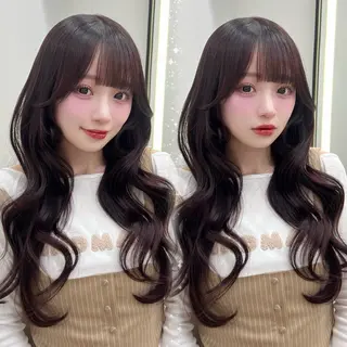 ロング カラー うる艶カラー×韓国 ヘア/Yumi🎀のヘアスタイル