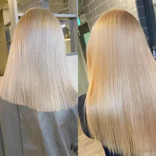 ロング yoriダブルカラー 代表すがわらのヘアスタイル