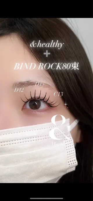 マツエク・マツパ GALN💛mami バインドロックのマツエク・マツパデザイン
