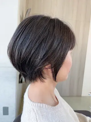 ショート 新井優馬|縮毛矯正/ 地毛風ストレートのヘアスタイル
