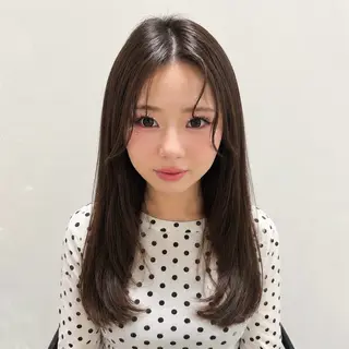 セミロング 池袋メイク/艶カラー 🎀Rina🎀☁️のヘアスタイル