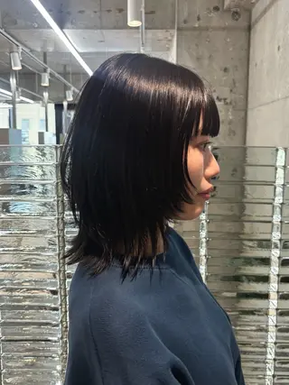 ミディアム カラー シンバ ヒナノ/髪質 改善/縮毛矯正のヘアスタイル