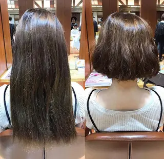 ショート パーマ ✂︎ショート、ボブ、 レイヤー🩵YUMIのヘアスタイル