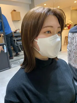 セミロング カラー 似合う髪型見つけます AYAKAのヘアスタイル