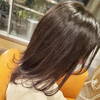 セミロング カラー spa hair ark 富井直美のヘアスタイル