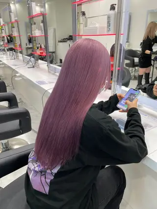 ロング カラー 💜RIO/韓国風 寒色・暖色カラー💜のヘアスタイル