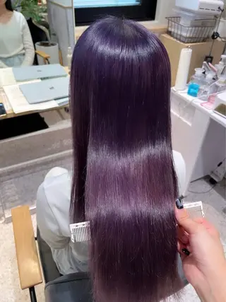 ロング カラー 髪質改善&艶カラー/ ほんだあみ (♡)のヘアスタイル