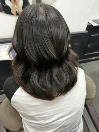 ミディアム ヘアアレンジ 💖透明感カラー💖 美優のヘアスタイル