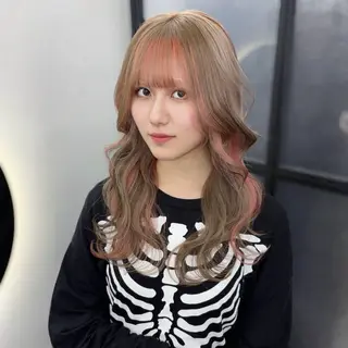 ロング カラー Ren. 🦋デザインカラーのヘアスタイル