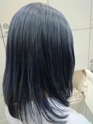 セミロング カラー たき  あいみのヘアスタイル