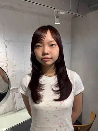 セミロング 100%可愛い顔周り 💓レイヤー/しずくのヘアスタイル