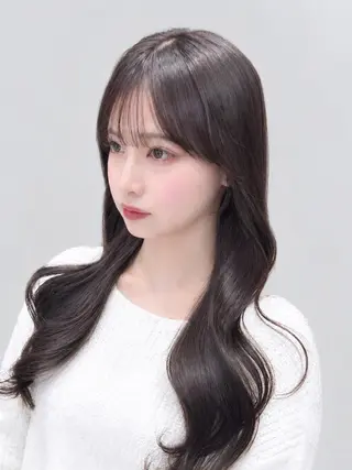 ロング 🧡くびれヘア/前髪 顔周り🧡久原結衣のヘアスタイル